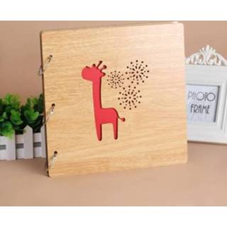 👉 Fotoalbum active 2 STUKS 16 Inch Mahonie DIY Herdenkings Losbladig Creatieve Gift (Fawn)