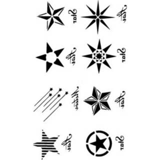 👉 Tattoo zwarte active 10 STKS Klassieke Waterdichte Tijdelijke Sticker (HC-166)