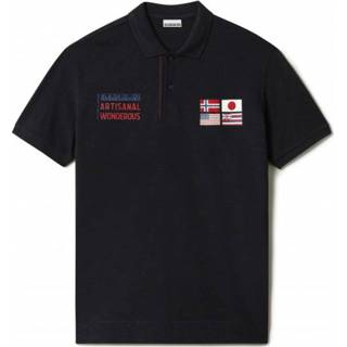 👉 Napapijri - Eula - Poloshirt maat 3XL, zwart