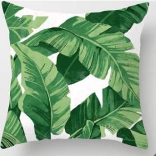 Kussenslop groene polyester active Tropische Planten Kussensloop Decoratieve Kussenslopen Bladeren Sierkussen Cover Vierkant 45CM x (21)