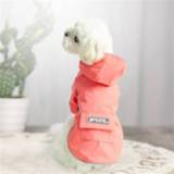 👉 Hondenregenjas roze l active Vierbenige kleding met capuchon Waterdichte all-inclusive kleine voor huisdieren, maat: (roze)