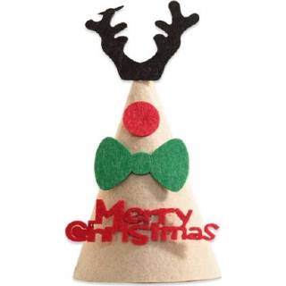 👉 Kerstcadeau active kinderen 2 STUKS DIY Handgemaakte Kerstmuts Stereo Kerstboomversieringen Ornamenten, Type: Gentleman Deer