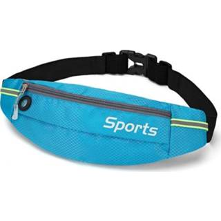 Heuptas blauw active Sport Loopuitrusting Lichtgewicht waterafstotende ademende buitentas met grote capaciteit, maat: 7 inch (blauw)