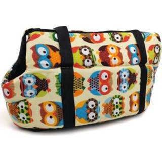 👉 Draagtas active Retro voor huisdieren Comfortabele en ademende rugzak katten honden, maat: S 45x21x22cm (uil)