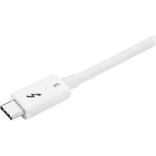 👉 Wit StarTech.com Thunderbolt 3 (40Gbps) USB-C kabel Thunderbolt, USB en DP compatibel 0.5m 65030871297