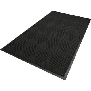 👉 Droogloopmat rubber antraciet Waterhog Diamond / schoonloopmat 60x90 cm - border 5415325154508