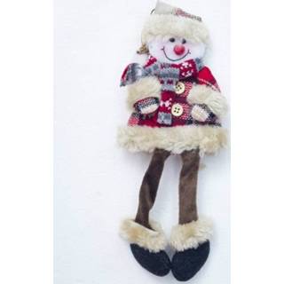 👉 Ornament pluche active 2 STKS Kerst Pop Speelgoed Ornamenten (Kerstmissneeuwman)