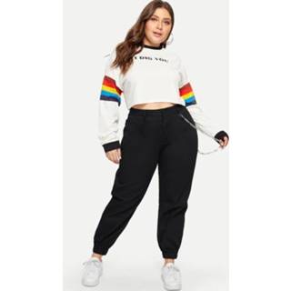 Casual broek zwart XXXL active vrouwen Mode Dames Plus Size (Kleur: Maat: XXXL)
