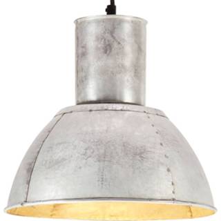 👉 Hanglamp rond 25 W E27 28,5 cm zilverkleurig