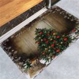 👉 Kerstpatroon antislip active Huishoudelijke vloermatten voor huisdecoratie, afmeting: 60x90cm (kerstboom)