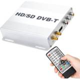 👉 Digitale TV-ontvanger zilver active DVB-T999 Car Mobile DVB-T met afstandsbediening (zilver)