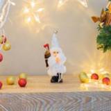 👉 Ornament wit active 2 STUKS Family Holiday Santa Doll Toy, grootte: 16cm (wit)