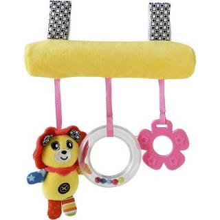 Kinderwagen gele active kinderen Cartoon Dier Hanger Wieg Ornament Hangende Rammelaar (Gele Leeuw Bed Opknoping)