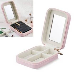 👉 Lippenstift roze active CASEGRACE Portable Mini Lipstick Case Makeup Storage Cosmetic Bag (Pink)