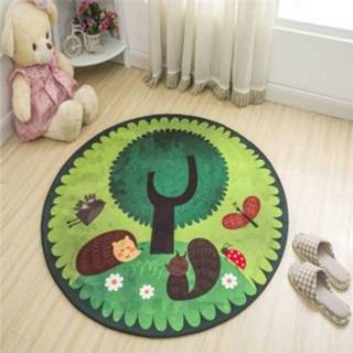 👉 Carpet active Circular Water Uptake Floot Mat Cartoon Door Mat, Diameter: 40cm (Hedgehog)