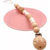 👉 Speen wit houten active baby's 3 STKS Babyfopspeen Clip Ketting Houder Fopspeen Clips Leiband Riem Tepel voor Babyvoeding (wit)