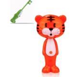👉 Tandenborstel bont active kinderen baby's Cartoon Dier Telescopische Baby Zachte (Tijger)