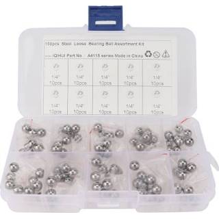 👉 Motorfiet active 100 STKS auto / motorfiets 1/4 inch hoge precisie G25 dragende stalen kogel