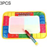 👉 Schrijfbord canvas active kinderen 3 STKS Magic Learning Doodle Mat Schilderen Speelgoed