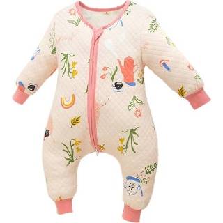 👉 Slaapzak active baby's Baby-katoenen met split-been Kick-proof quilt (kleur: Tea Party-maat: 80)