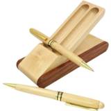 👉 Pennendoosje houten active Creatieve esdoorn-pennenset met pennendoos Briefpapier voor studenten Kantoorgeschenken, stijl: 2-delige balpen +