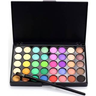 👉 Oogschaduw active 40 kleuren oogmake-up Matte Glitter Diamond Shimmer Eye Primer Lichtgevende (E40 # 2)