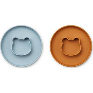 👉 Bord blauw active Liewood Gordon 2-Pack - Mr Bear Sea Blue/Mustard Mix 5713370449755