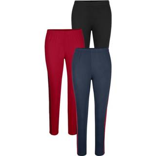 👉 Legging blauw katoen vrouwen zwart Leggings per 3 Blue Moon Zwart::Rood::Marine 4055706768040