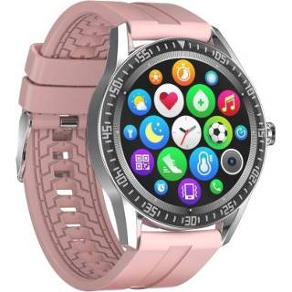 👉 Smartwatch roze active N70 1,28 inch TFT-scherm IP67 waterdicht smartwatch, ondersteuning voor Bluetooth-oproep / slaapbewaking hartslagbewaking (roze)