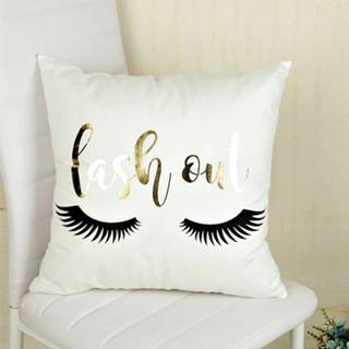 👉 Kussenhoes goud active Mode Bronzing Gold Printed Sofa Seat Kussensloop, Maat: 45 * 45cm