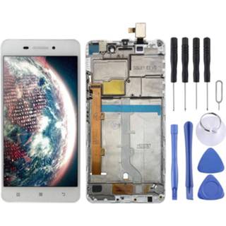 👉 Digitizer wit active Lcd-scherm en volledige montage met frame voor Lenovo S60 S60W S60T S60A (wit)