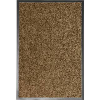 👉 Deurmat active bruin wasbaar 40x60 cm 8720286064856