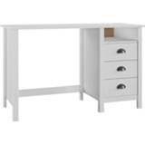 👉 Bureau grenenhout active Hill Range met 3 lades 120x50x74 cm massief 8719883910628