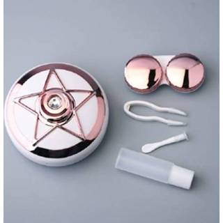 👉 Lens rose goud active Portable Beauty Care Double Box Contact Case (Rose Gold)