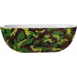 👉 Vrijstaand bad groen legergroen acryl ovaal cambridge Best Design Camouflage 180x86x60 cm Leger 8719323067158