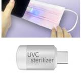 👉 Mobiele telefoon wit active Type-C-interface Mini UVC-kiemdodende lamp LED-desinfectie-sterilisator (wit)