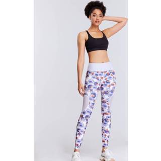 Fitnessbroek m active vrouwen Perzik Lage taille Sneldrogend Hardlooptights Sportafdrukken Heupnetten Yogabroek Dames (Kleur: Maat pak: M)