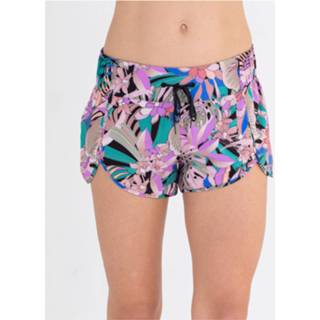 👉 Board short vrouwen beige l Hurley - Women's Aquas Palm Paradise Boardshorts Boardshort maat L, 190608950583