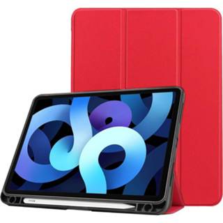 👉 Penhouder book rood IPad Air Hoes - 2020 Case met 8720329104648