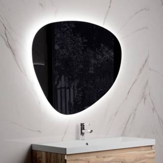👉 Spiegel glas organisch opbouw organic Sanitop met Dimmer, Kleurfunctie en Afstandsbediening 100x80x3,5 cm 8720359378446