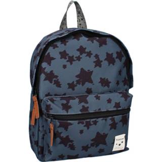 👉 Backpack gerecycled unisex blauw kinderen Kidzroom Lucky Me navy Kindertas 8712645282070