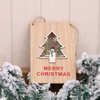 👉 Kerstversiering houten active 3 STKS deur Opknoping Mall Winkel Welkom Teken (Boommodellen)