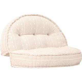 👉 Poef beige stof active 100x20 cm 8719883687124