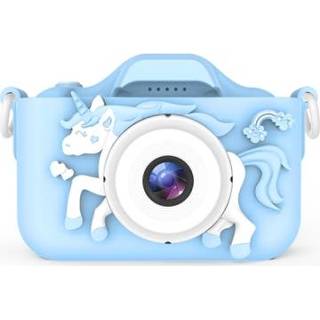 👉 Digitale camera blauw active kinderen Q8 HD Dual-lens Cartoon Camera, Stijl: 2.0MP (Blauw)