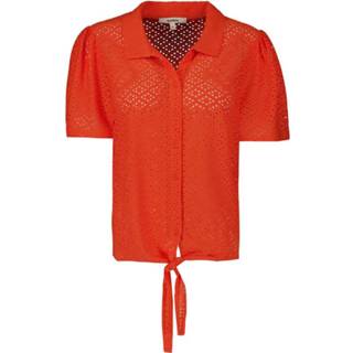 👉 Blous oranjerood XXL vrouwen rood Garcia broderie blouse ge 10002 8713215354661