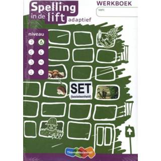 👉 Werk boek Spelling in de lift adaptief - werkboekjes niveau 8 (set van 5). Paperback 9789006954678