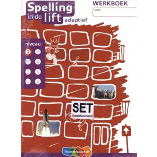 👉 Werkboek Spelling in de lift adaptief - werkboekjes niveau 7 (set van 5). Paperback 9789006954661