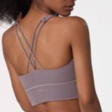 👉 Sport BH purper l active Huidvriendelijke naakt sportbeha Crossback schokbestendig fitnessvest (kleur: Mulberry Purple maat: L)