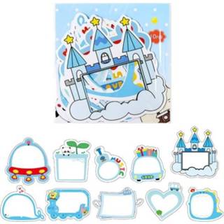 👉 Fotolijst active baby's jongens 3 Packs DIY Stickers Baby Groei Handleiding Maken Decoratiematerialen Handboek (Jongens)