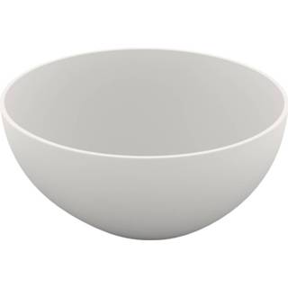 👉 Waskom wit Mat solid surface rond zonder waste Opbouw BWS 38x14 cm 8720104498771